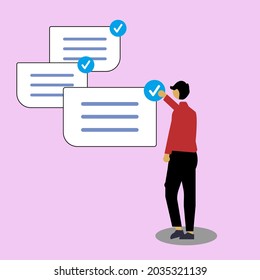 simple and beautiful vector design, search and choose work on social media