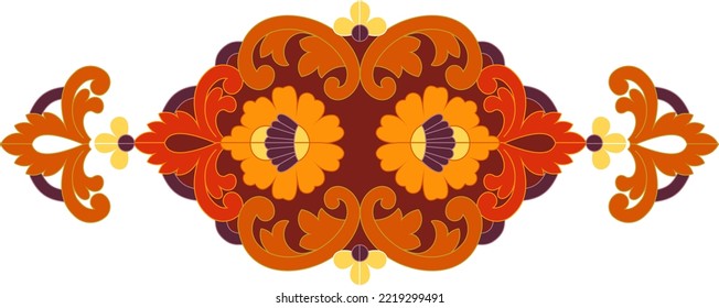 simple and beautiful vector flower ornaments 3