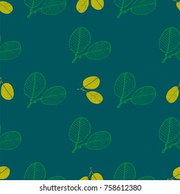 Simple and beauty botanical abstract seamless pattern background. Floral vector illustration will perfect for textile and paper wrapping print. Can be copied without any seams.