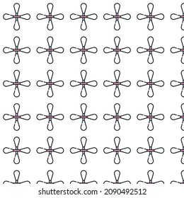 simple beauty colorful icon pattern