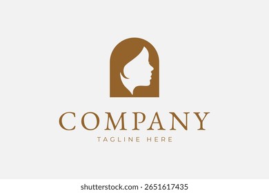 simple Beauty face logo design