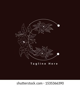 Simple beauty with floral design elements.