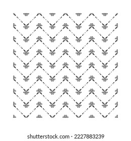 Simple and beauty flower seamless pattern. seamless pattern background cross design .Vector stripes of line seamless diagonal pattern.