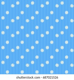 Simple and beauty flower seamless pattern. 