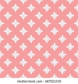 Simple and beauty flower seamless pattern. 