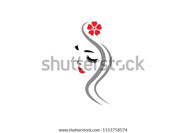 Simple Beauty Salon Hairdresser Logo Stock Vector Royalty Free