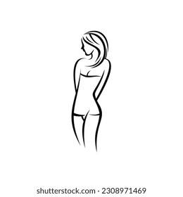 simple beauty vector logo design