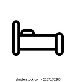 Simple bed icon. Sleep or rest. Vector. - Shutterstock ID 2237170283