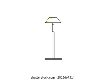 Simple bedroom decorative lamp sketch vector design