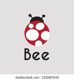 simple bee linda ilustración de dibujos animados