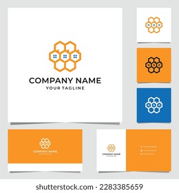 Simple Bee House Logo Design 2