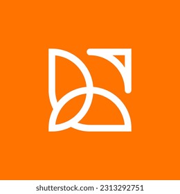 simple bee logo and letter B