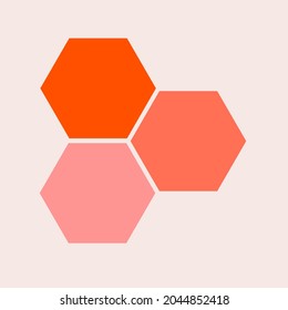 Simple Beehive Vector Icon With Right Combination Of Orange Color.