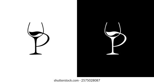 simple beer drink glass logo vector