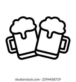 Simple Beer icon. The icon can be used for websites, print templates, presentation templates, illustrations, etc	