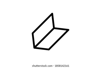 Simple Beginner Mark Icon, White Background