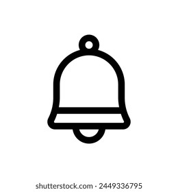 Simple Bell icon. The icon can be used for websites, print templates, presentation templates, illustrations, etc