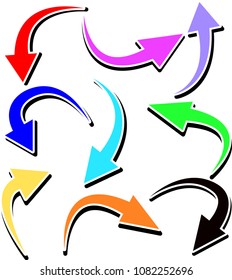 Simple Bent arrow material set