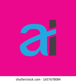 Logotipo de la carta Ai simple y mejor 