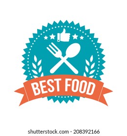 Simple Best Food Banner Tag