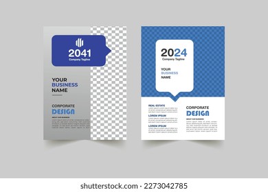 Simple BI fold brochure Template
