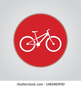 simple Bicycle icon, flat Bicycle vector illustration eps10