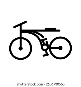 simple bicycle icon in outline style