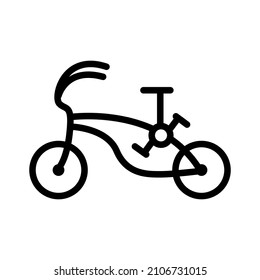 simple bicycle icon in outline style