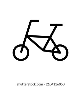 A simple bicycle icon. Vector.