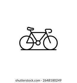 Einfache Fahrrad-Illustration mit einem sauberen und modernen Design-Stil