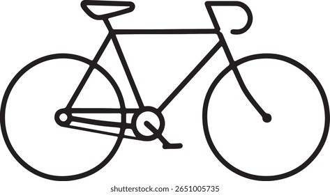 Ilustración de Arte vectorial de bicicleta simple
