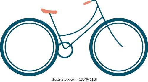 simple bicycle vector icon design