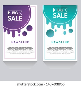 simple big sale banner template for poster or card design 