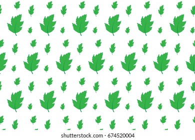 Simple big small maple leaf pattern