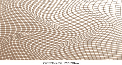 simple big to small plaid wave line pattern.
