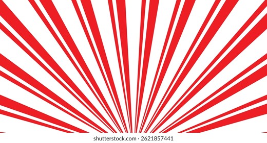 simple big, small red arc line pattern.