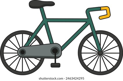 Simple bike icon vector illustration