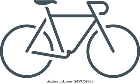 Simple Bike Line Logo vector