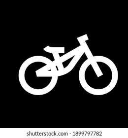 simple bike line outline vector icon illustration design isolated background