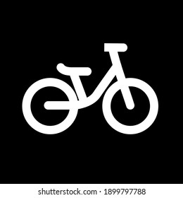 simple bike line outline vector icon illustration design isolated background