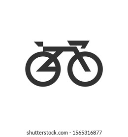 Simple bike logo design template