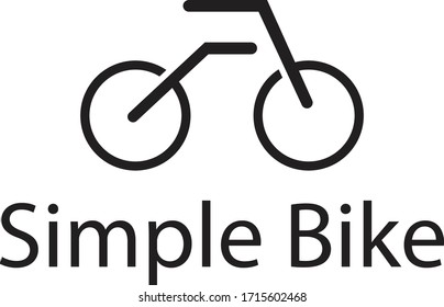 Vektorillustration für einfaches Bike-Logo
