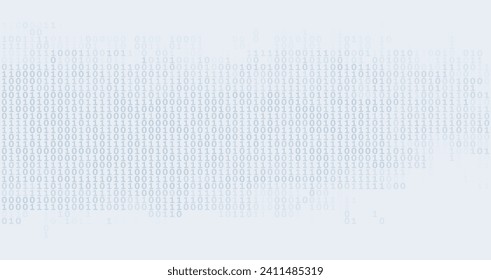 Sencillo fondo de código binario por azulados y ceros. Patrón gráfico de vector