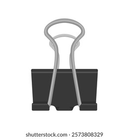 Simple Binder Clip Illustration, Icon, Stationery