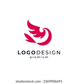 simple bird for animal or zoo logo design