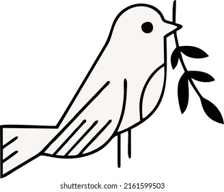 a simple bird design animal vector art