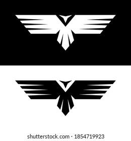 Simple Bird Eagle Abstract Logo