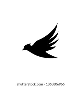 Simple Bird fly logo icon