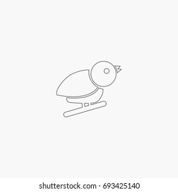simple bird icon