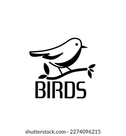 simple bird icon for company